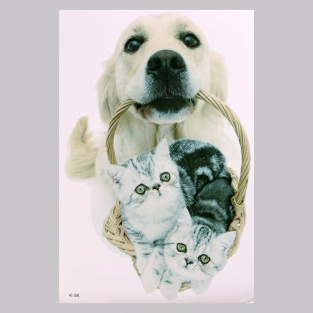 Stick 3D Interior pets 57*40cm