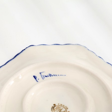 Large pies, gzhel, porcelain, d = 17 cm-4