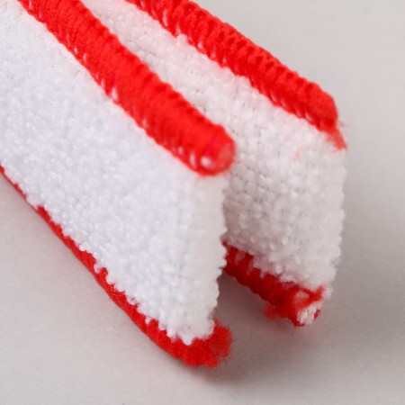 Brush for cleaning hard-to-reach places in the passenger compartment, 16 cm, white red-2
