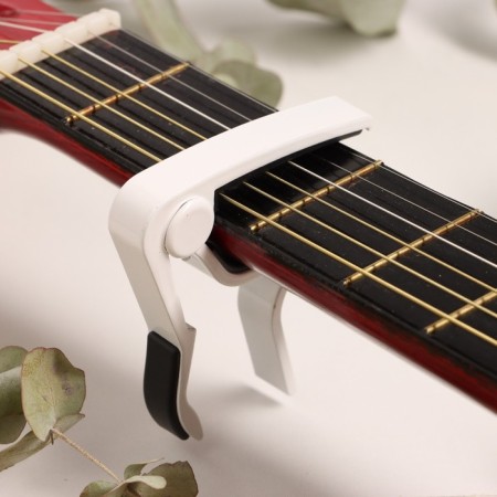 Capodastr guitar Music Life, white-4