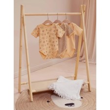 Набор детских боди с коротким рукавом MOWbaby Birds, рост 56 см, цвет жёлтый, 3 шт