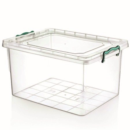 Honeycomb Hobbylife 40 L box storage box, with a lid on the clamps