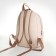Women's backpack of artificial leather on the zipper Textura, beige color
