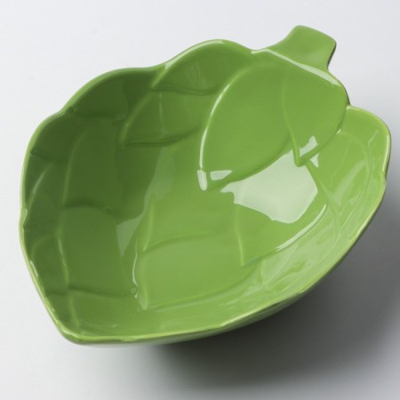 Ceramic “Artishki” salad bowl, green, 20 x 17 cm, 600 ml, green color-1