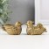 NECSK Polystone Bronze "Ducks-Mandarinki" set 2 pcs 3.5x5x33 cm