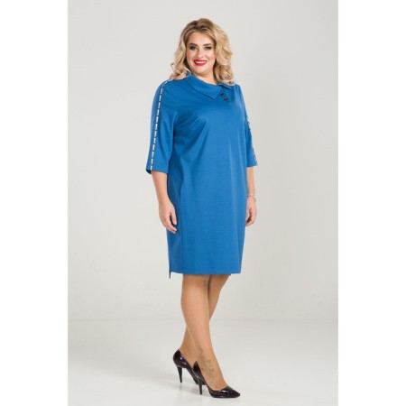 Women's dress, size 52, blue color-3