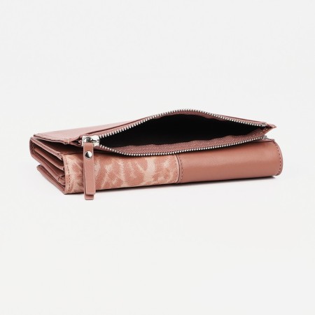 Women's wallet on magnets, pink color-2