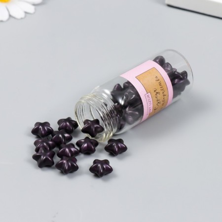 Surgut in granules in a jar of "stars" deep purple matte 16 g 7x3x3 cm-1