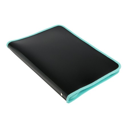 Plastic folder A4, 325 x 230 x 25 mm, lightning around, calligrata "office", PM-A4-11, 0.5 mm, color, texture "sand", black black/mint-1