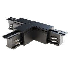 The T-shaped connector for the Technical Tract-31b-R, right-line, 16.6x9.9x3.2 cm, black color is black