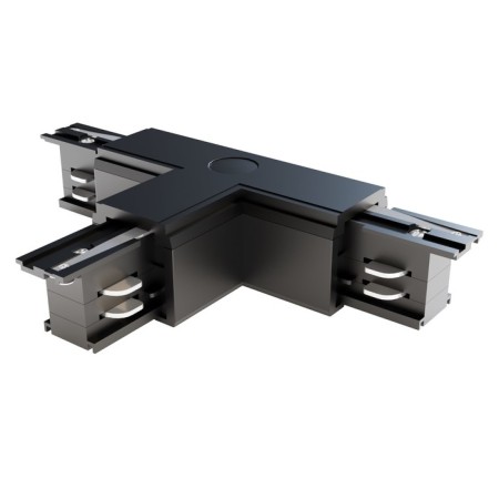 The T-shaped connector for the Technical Tract-31b-R, right-line, 16.6x9.9x3.2 cm, black color is black