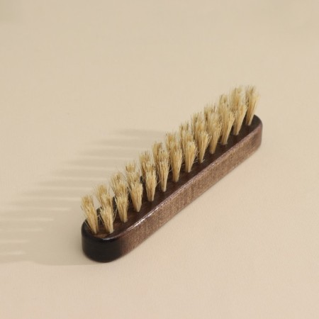Brush for a beard, lacquer block, boar bristles, 15.5 × 2.8 × 4.1 cm-1