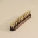 Brush for a beard, lacquer block, boar bristles, 15.5 × 2.8 × 4.1 cm