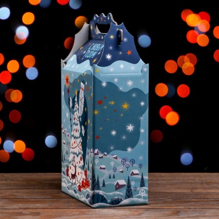 Gift box "Fantasy" in green 17.8 x 10 x 32.5 cm-2