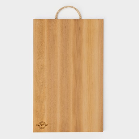Groot board with a rope handle Magistro, 40 × 24 × 1.2 cm, oak-4