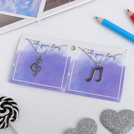 Kulons "Demetrons" notes, color black silver, 45 cm