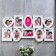 Photo frame plastic in 10 photos 10x15, 12x12 cm "Stylistics" White, 37x72 cm