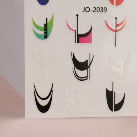 Nail stickers "Bright pattern", multi -colored-2