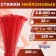 KREP nylon tundra clamp, for screed, 4.8x400 mm, red color, in packaging 100 pcs.
