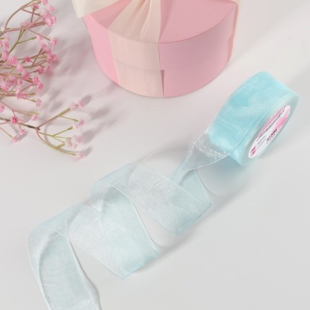 Kapron tape, 40 mm, 20 ± 1 m, color of light blue No. 13-1