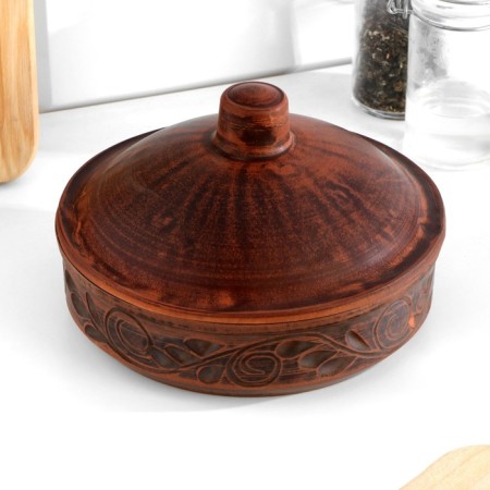 Frying with a lid "Back", 0.65 liters. 9.5 x 15 x 15 cm