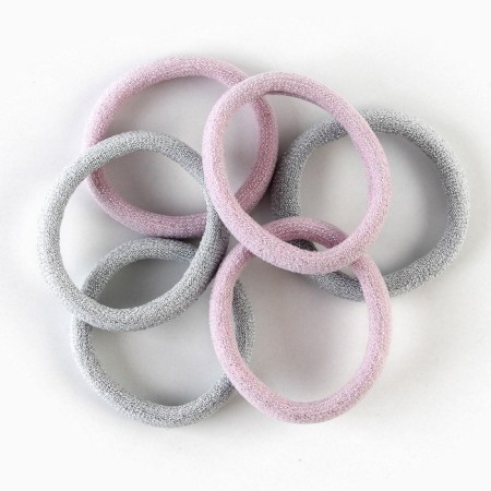 Hair elastic bands "The smallest", set 6 pcs., D = 4 cm-3