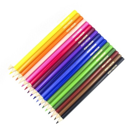 Color Pencils Red Lion 3553 18 CV, wood, hexagon, cardboard.-1