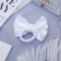 Hair elastic band Bant "Schoolgirl" classics, 7 cm, white