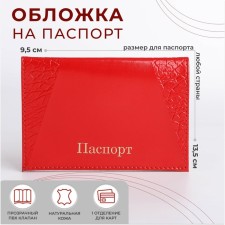 Cover for passport, red color