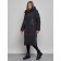 Coat insulated winter female, size 48, black color