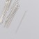 Needles for beads metal in a plastic box set 25 pcs Ø 0.8 mm