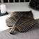 Fruit dish "leaf", 35.5 × 20 × 5 cm, bronze color