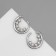 Earrings with pearls "bead" pea, color silver