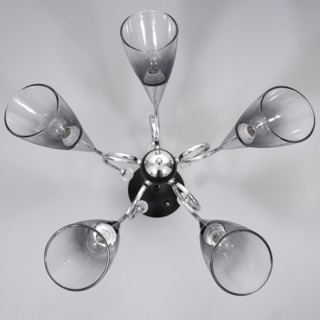 Chandelier "Marianna" 5he27 40W Black 69x69x32.5cm Bayerlux-4
