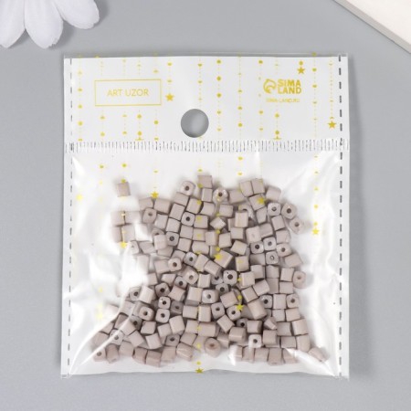 Cube glass 4x4 mm "Rainy Day" set 20 grams-2
