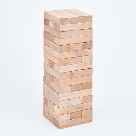 The falling tower of Jenga, 20.5 x 6.3 cm, 54 bar, bar 6.3 x 1.1 x 2.1 cm cm-1
