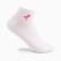 Women's socks shortened "flamingo", white/pink color, size 23-25