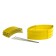 Plastic flowerbed, 15 × 540 cm, 18 sections, yellow, "Designer"