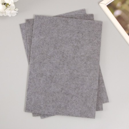 A set of hard felt "Astra" (3 pcs) dark gray, 3 mm, 20x30 cm-1