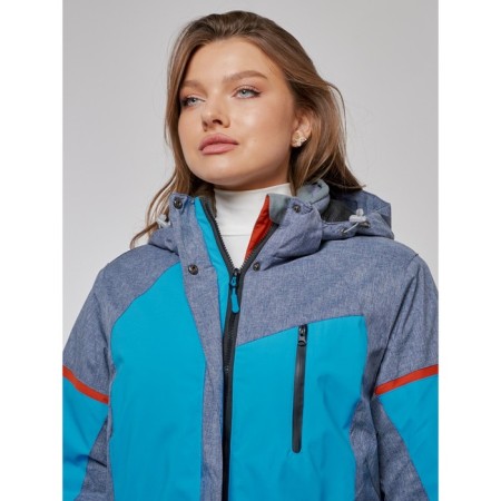 Ski jacket female winter, size 54, blue color-7