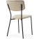 SHEET on a metal frame FIRER Metal/velor, black/gray-beige 46x60x82 cm
