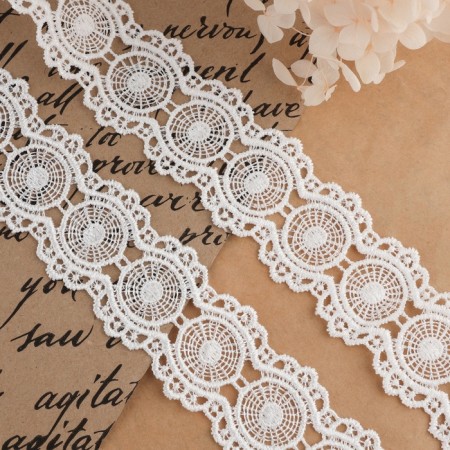 Lace Hypure, 40 mm × 9.1 ± 0.5 m, milk color-1