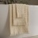 Terry towel Pasionaria "Wave", 450 gr, size 30x50 cm, creamy color