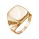 Male ring "ring", pink gilding, 20.5 size