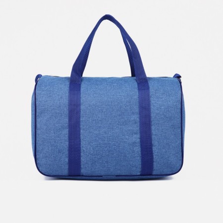Road bag with lightning, external pocket, long belt, blue color-1