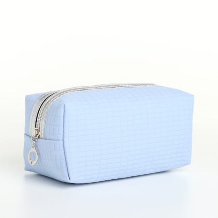 Cosmetic bag with lightning, blue color