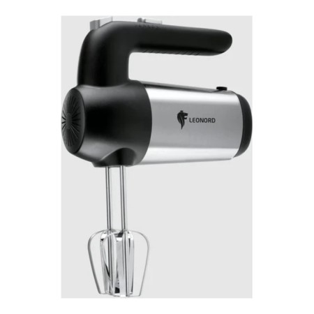 Mixer Leonord Le-1763, manual, 400 watts, 5 speeds, 2 nozzles, black-silver