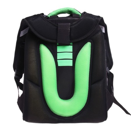 School backpack 38 x 30 x 16 cm, ergonomic back, stavia "avocado"-5