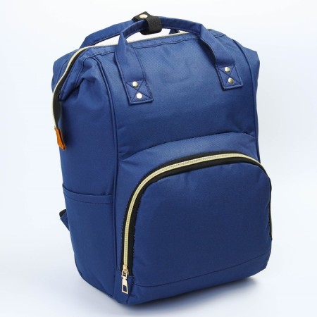 Women's backpack with thermal carman, thermal drum - portfolio, blue color