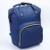 Women's backpack with thermal carman, thermal drum - portfolio, blue color
